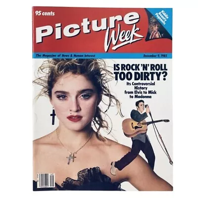 VTG Picture Week Magazine December 9 1985 Madonna & Elvis Presley No Label VG • $270