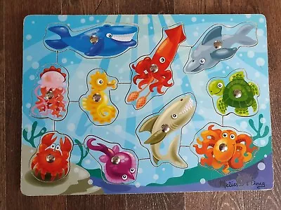 £9.95 • Buy Melissa And Doug Wooden Magnetic Fishing Game.No Fishing Rod. 