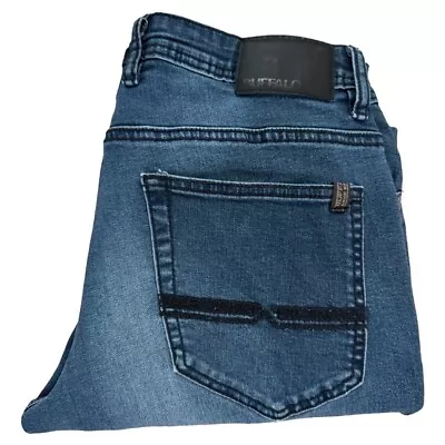 Buffalo David Bitton Axel Slim Stretch Jeans Mens 32X32 Dark Wash Straight • $17.97