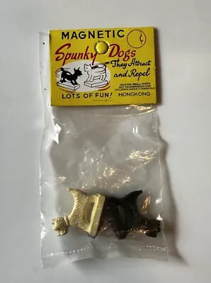 Vtg Nip Magnetic Spunky Dogs Spunky Scotty Dogs Hong Kong Novelty Toy • $10