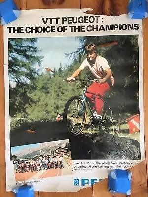 Vintage Original Peugeot Bicycle Poster • $35