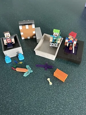 Minecraft  Lot Of Figures Blocks Accessories As Shown • $10