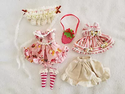 Set Of Clothes For 20cm 8  Middie Blythe Doll OUTFIT Dresses Total 6 Pcs #16 • $29.99