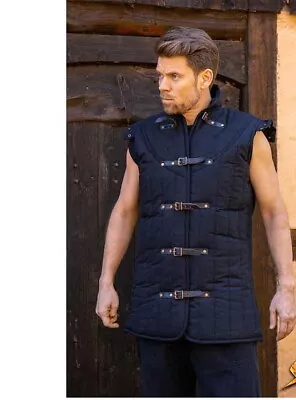 New Medieval Viking Renaissance Gambeson Thick Padded Armor Gambeson • $76.99
