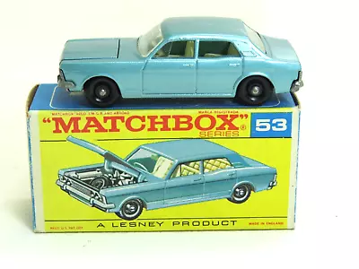 Lesney Matchbox  #53 Ford Zodiac With Original  F  Box • $35