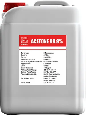 £7.99 • Buy Acetone Pure Acrylic Nail Remover  Nail Polish Remover 100% 500ml TO 20L