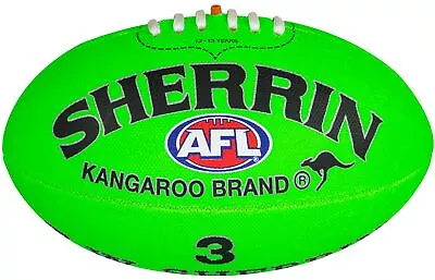 Sherrin Official AFL Kangaroo Brand KB Synthetic Neon Football All Surface • $39.90