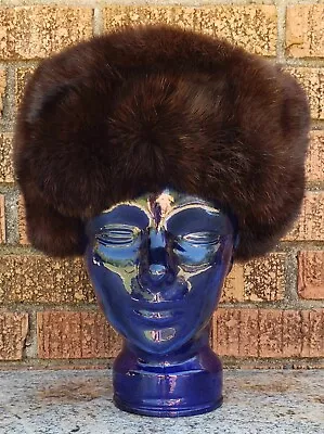 CUSTOMIZED TAILORED MINK FUR HAT DIAMETER 31cm • $599