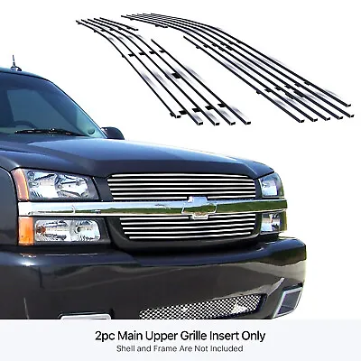 Fits 2003-2005 Chevy Silverado 1500/2500 Main Stainless Chrome Billet Grille • $50.99