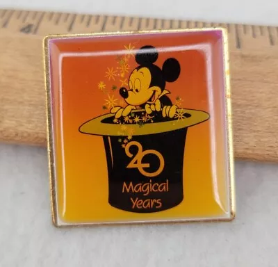 $3.25 • Buy Disney Mickey Mouse 20 Magical Years Lapel Hat Pin        