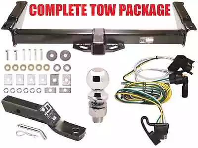 95-03 Ford Econoline Van Trailer Hitch + Wiring Kit + Ballmount + 2 Inch Ball • $288.99