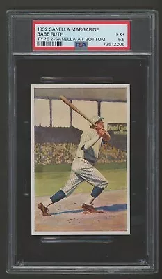 1932 Sanella Margarine *BABE RUTH* Type 2 #83 PSA 5.5 EX + Yankees HOF RARE • $1599.99