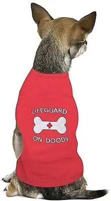 Extra Large Zack & Zoey  Lifeguard On Doody Red Dog T-Shirt New • $13.95