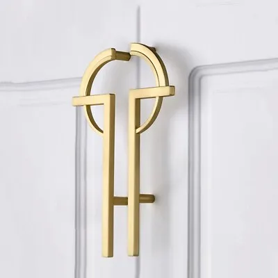 Brushed Gold Pulls Cabinet Door Handles Wardrobe Pull Handle Kitchen Hardware • £12.60