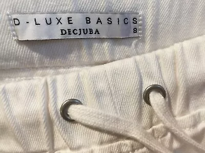 Decjuba D-Luxe Basics - White Denim Shorts - Size 8 - Great Condition  • $14.95