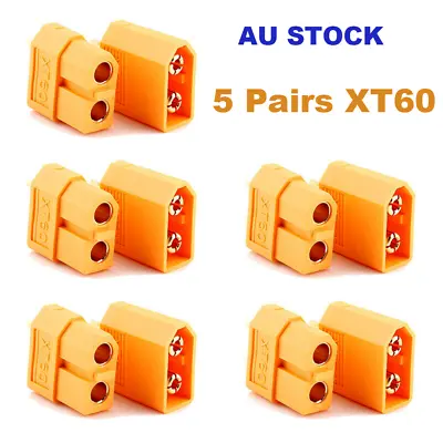 5 Pairs AMASS XT60 Connector Male Female Bullet Plugs For RC Lipo Battery • $9.55