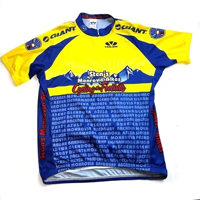 Cycling The Foothills Giant Voler Jersey Size 2XL Yellow Blue • $10