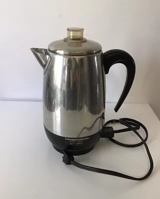 Vtg Farberware SUPER FAST 2-8 Cup Electric Percolator Coffee Maker Model 138 • $25