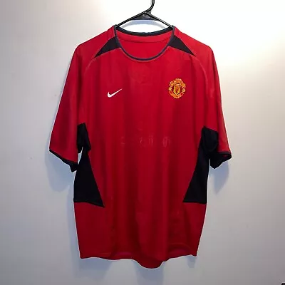 Rare Nike Manchester United 2004-04 Home Kit Soccer Jersey Men’s Medium • $74.95