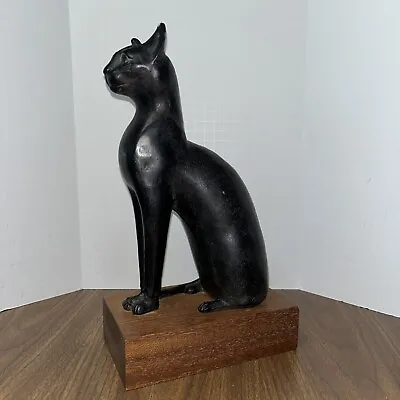 Vintage 1964 Alva Museum Replicas Egyptian Sacred Cat Of Bast Figure Sculpture • $146.25