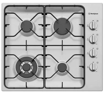 Westinghouse 60cm Stainless Steel Gas Cooktop WHG643SB • $366