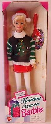 Vintage 1996 Special Edition Holiday Season Barbie Doll Mattel New In Box 15582 • $1