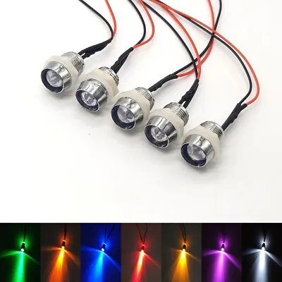 8mm 3V 6V 9V 12V~220V Ultra Bright Pre-Wired LED With Holders 12mm Panel Mount • $1.87