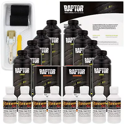 U-POL Raptor Tintable Bright White Spray-On Truck Bed Liner Kit - 8 Liters • $419.99