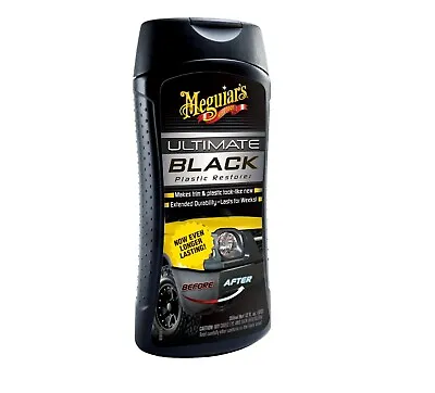 Meguiar’s Ultimate Black Plastic Restorer White Liquid – Restores Car Shine 1 • $13.77