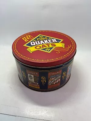 Vintage 1983 Limited Edition Quaker Oats Collector Tin Round Canister • $19.49