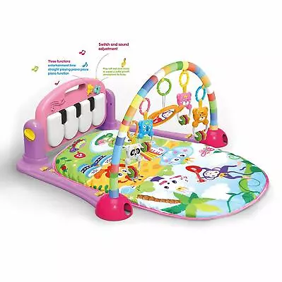 3 In1 Fitness Music Baby Play Mat Lay And Kids Gym Play-mat Fun Piano Boys Girls • £25.99