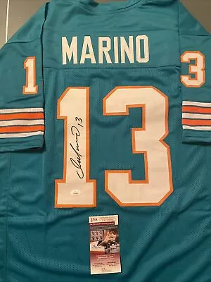 Dan Marino Miami Dolphins Signed Custom Jersey JSA Certified HUGE AUTO! Dolphins • $250