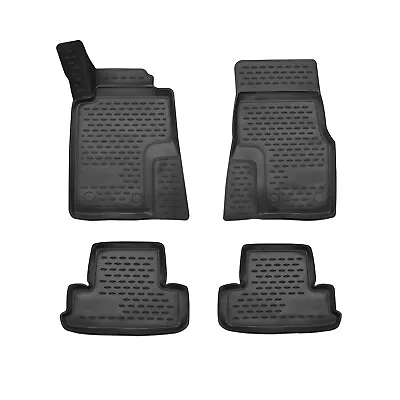 OMAC Floor Mats Liner For Ford Mustang 2010-2014 Black TPE All-Weather 4 Pcs • $79.90