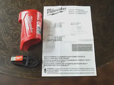 NEW Genuine Milwaukee 48-59-1201 M12 12V Charger And Portable Power Source • $48.95