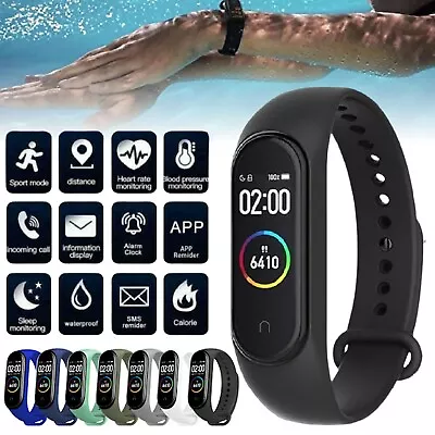 Bluetooth Smart Watch Fitness Wristband Smart Bracelet Heart Rate Monitor Watch • $18.99