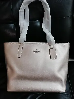 £195 • Buy Genuine Coach Shopper  Tote Bag BNWT 40cm×27cm×13.5cm In Champagne Colour! 