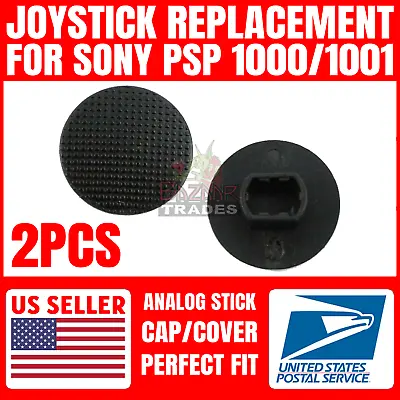 2Pcs Black Analog Joystick Stick Cap Cover Thumb Button For PSP 1000 1001 • $1.99