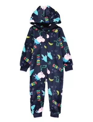 £11.95 • Buy Boys Fleece George Pig 1onesie All In One Pyjamas.18-23mths Upto 5yrs