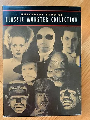  Classic Monster Collection - 8 Dvd's - Large Print Labels On Dvd Ends • $24.99