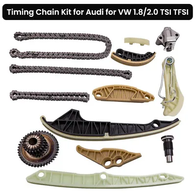 13x Timing Chain Kit For VW Jetta Golf MK5 MK6 Passat Audi A4 EA888 1.8T 2.0T • $63