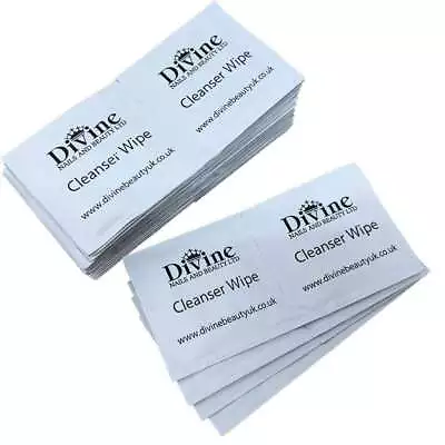 Divine Nails UV Gel Cleanser Wipes Prep Wipe Alcohol Gel Polish Nail Wrap • £54.95