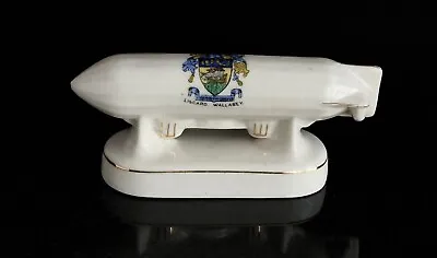 Arcadian Crested China Model Zeppelin Air Ship Liscard Wallasey Crest • £38