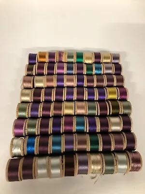 Lot Of 80 Corticelli Warranted Best Twist Thread On Wooden Spools • $56