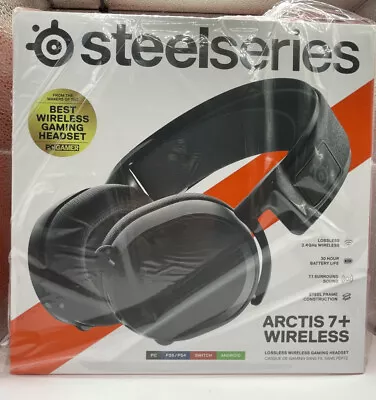 SteelSeries Arctis 7+ Wireless 7.1 Surround Sound Gaming Headset - Black • £119.95