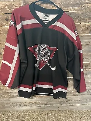 NAHL Motor City Machine Metal Jackets Jamestown Ironmen Hockey Jersey Sz XL • $129.88