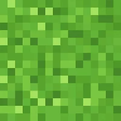 Springs Creative Minecraft Green Grass Pixels 100% Cotton Fabric By The Yard • $9.95