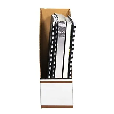 07223 Corrugated Cardboard Magazine File 4 X 9 X 11 1/2 Wood Grain • $52.81