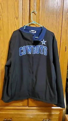 Dallas Cowboys 2XL  Lightweight Dress Jacket Large Pockets Inside And Out Zip • $38