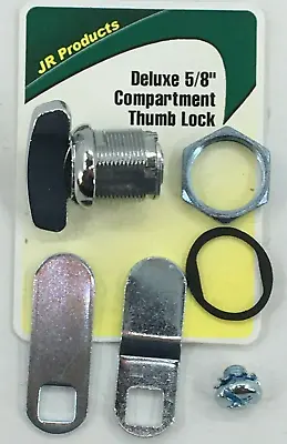 $14.95 • Buy Jr Products 00115 5/8  Deluxe Compartment Door Thumb Lock Camper Rv Trailer