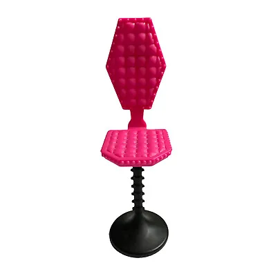 Monster High Doll Deadluxe High School Castle Playset Pink Chair Stool Bar • $15